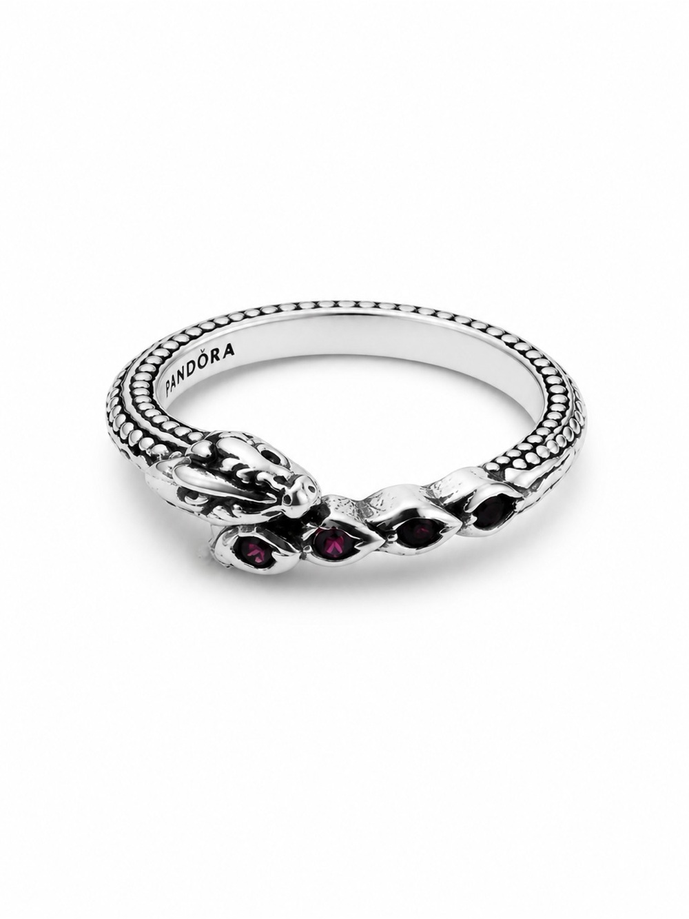 Pandora Game of Thrones Dragon Sparkling Ring 925 Sterling Silver Red CZ ALE